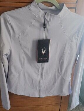 Spyder Active Women's Powder Blue NWT Zip-Up Jacket, Women's S